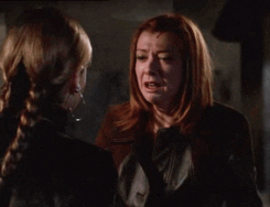 willow ecart de conduite - pleure devant Buffy SAISON 7 È